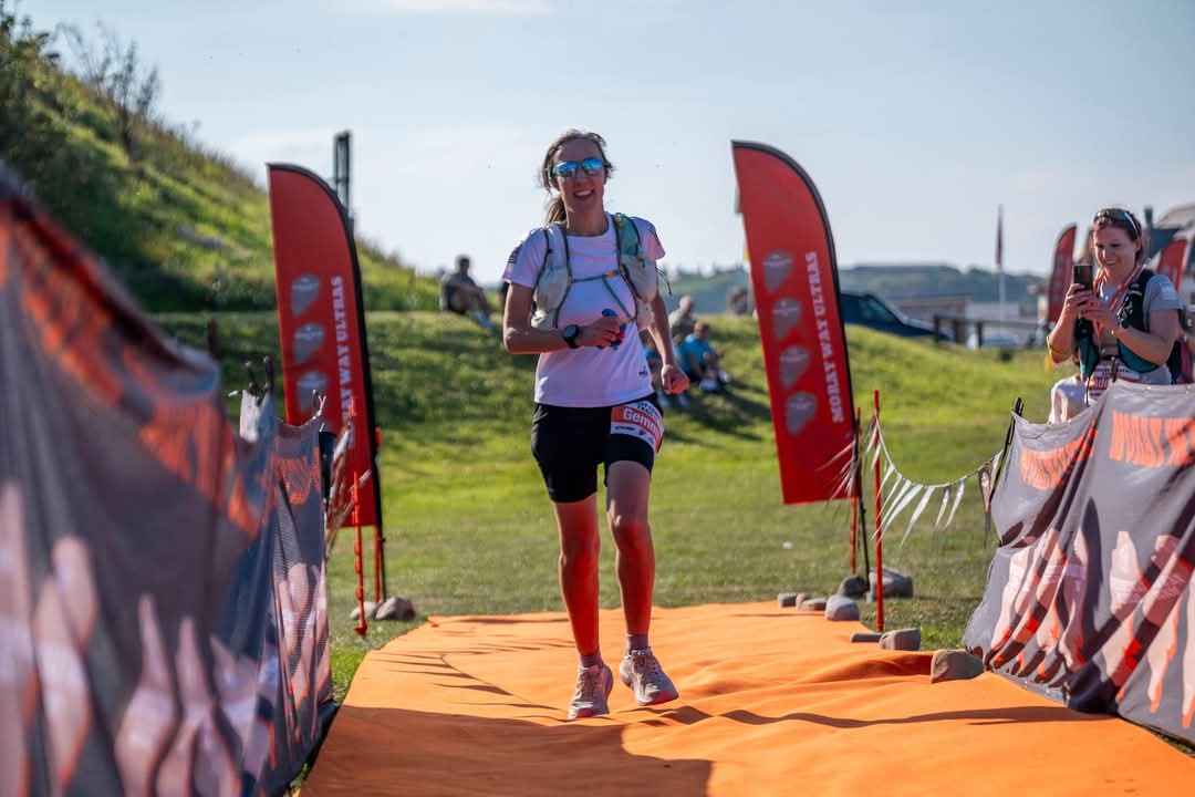 Healthy meals and snacks laid out for a runner